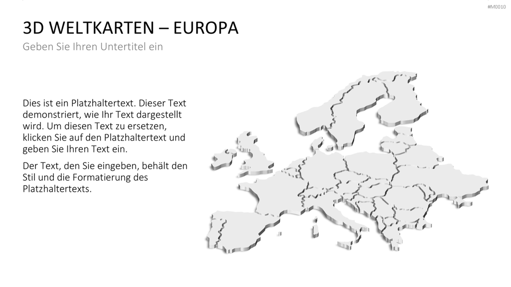 Weltkarte PowerPoint-Vorlage