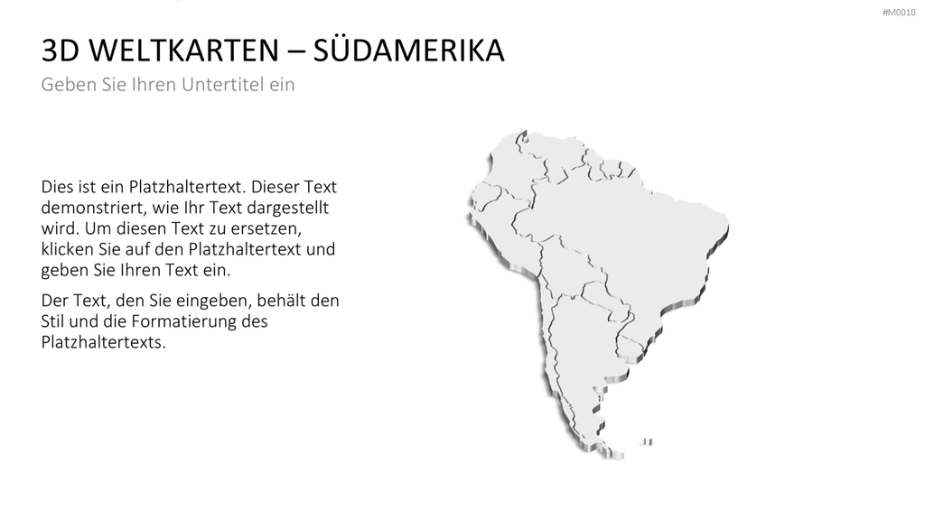 Weltkarte PowerPoint-Vorlage