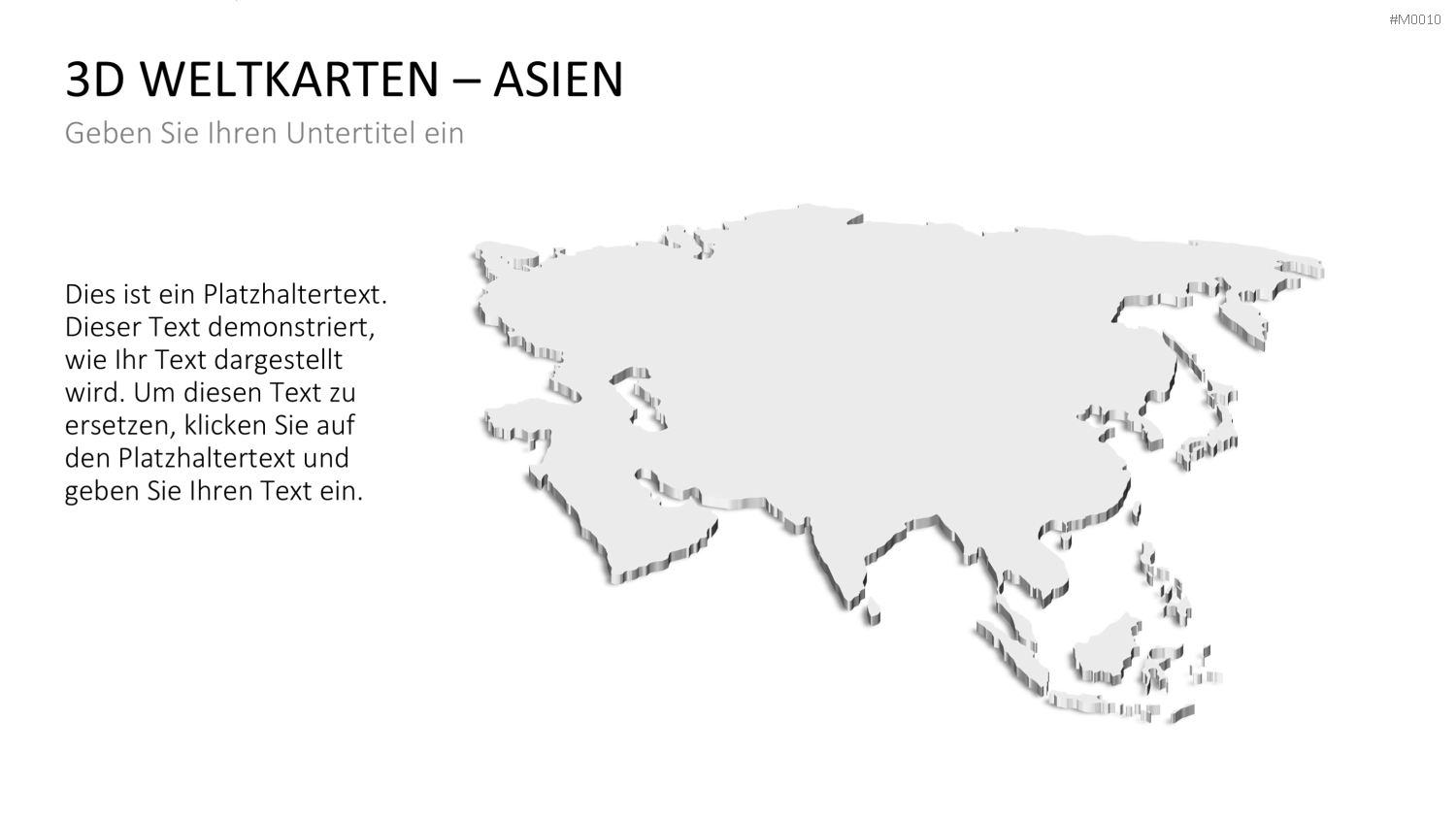 Weltkarte PowerPoint-Vorlage
