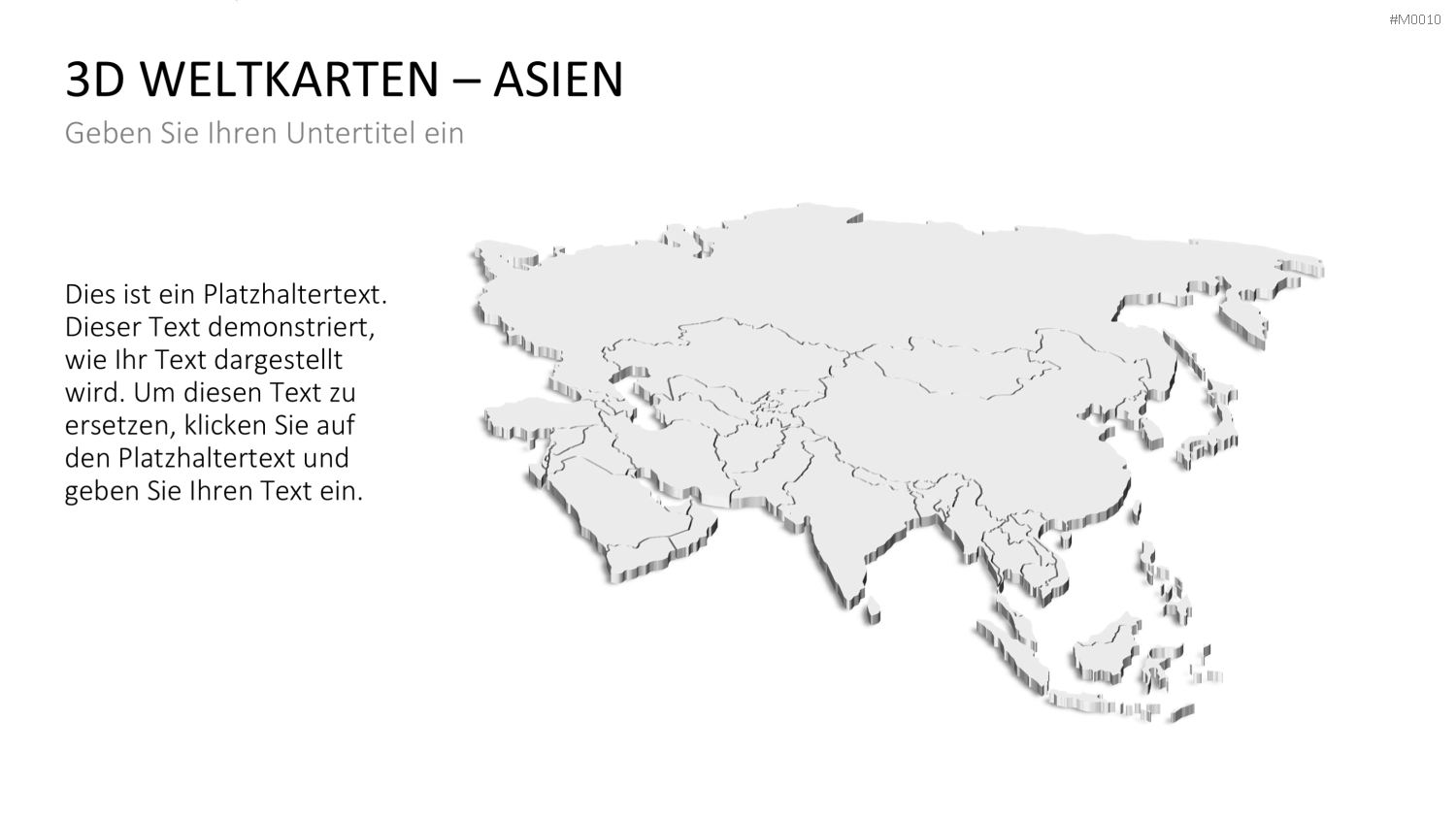 Weltkarte PowerPoint-Vorlage