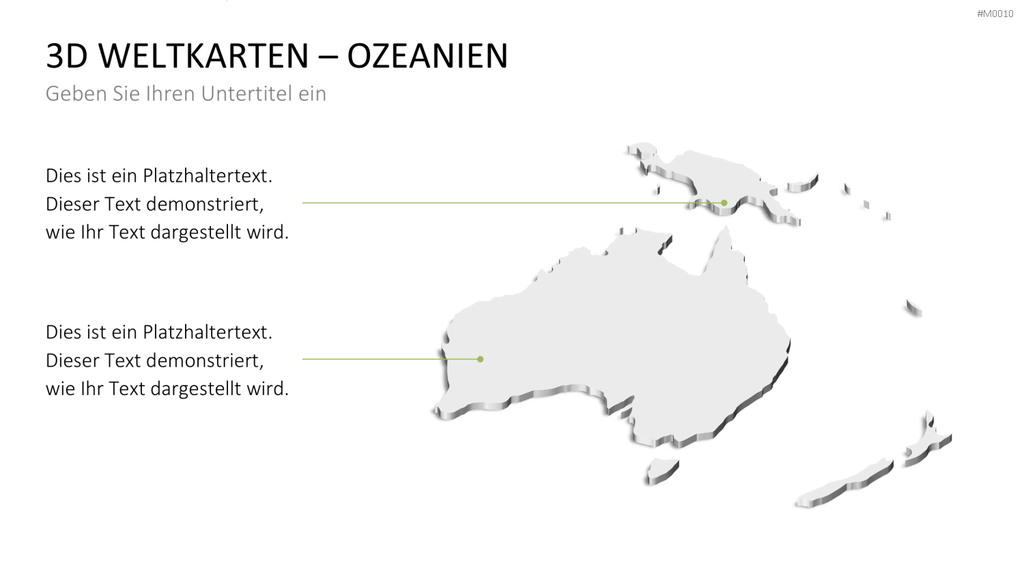 Weltkarte PowerPoint-Vorlage