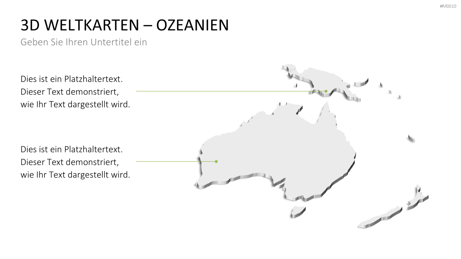 Weltkarte PowerPoint-Vorlage