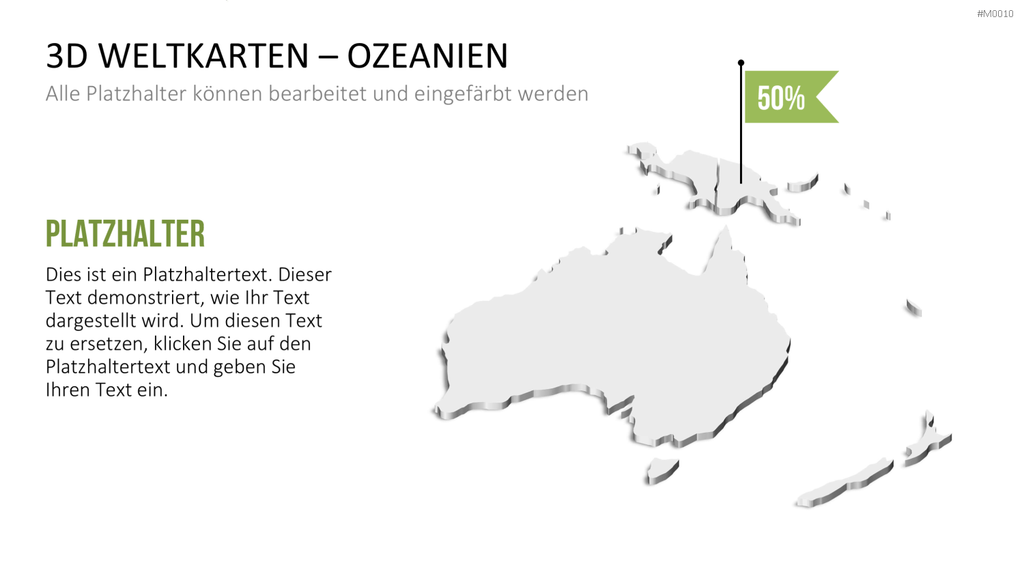 Weltkarte PowerPoint-Vorlage