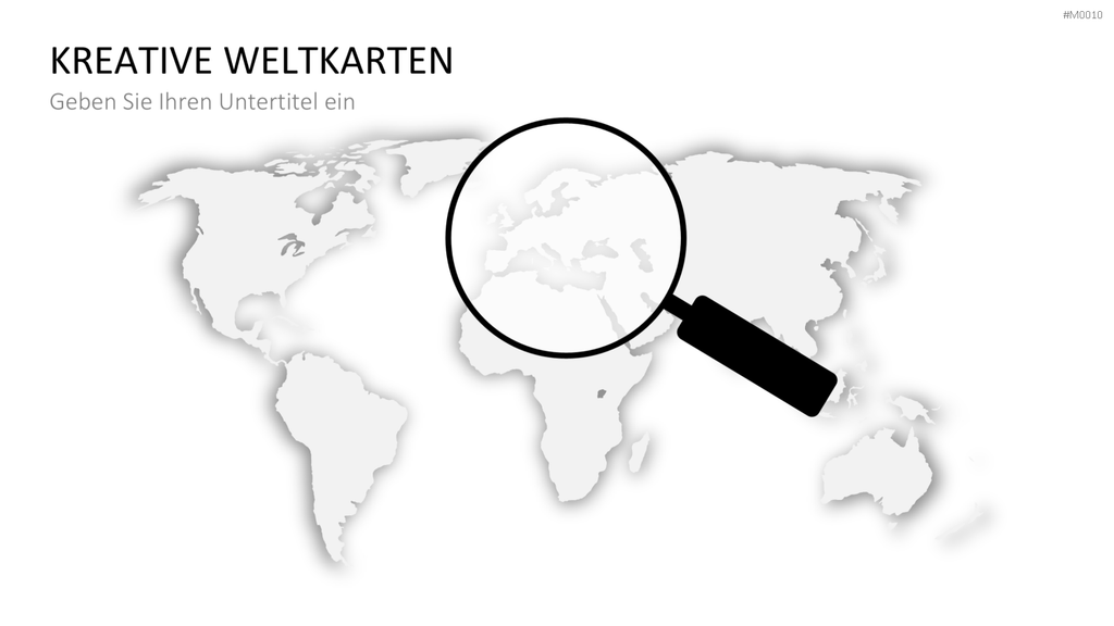Weltkarte PowerPoint-Vorlage