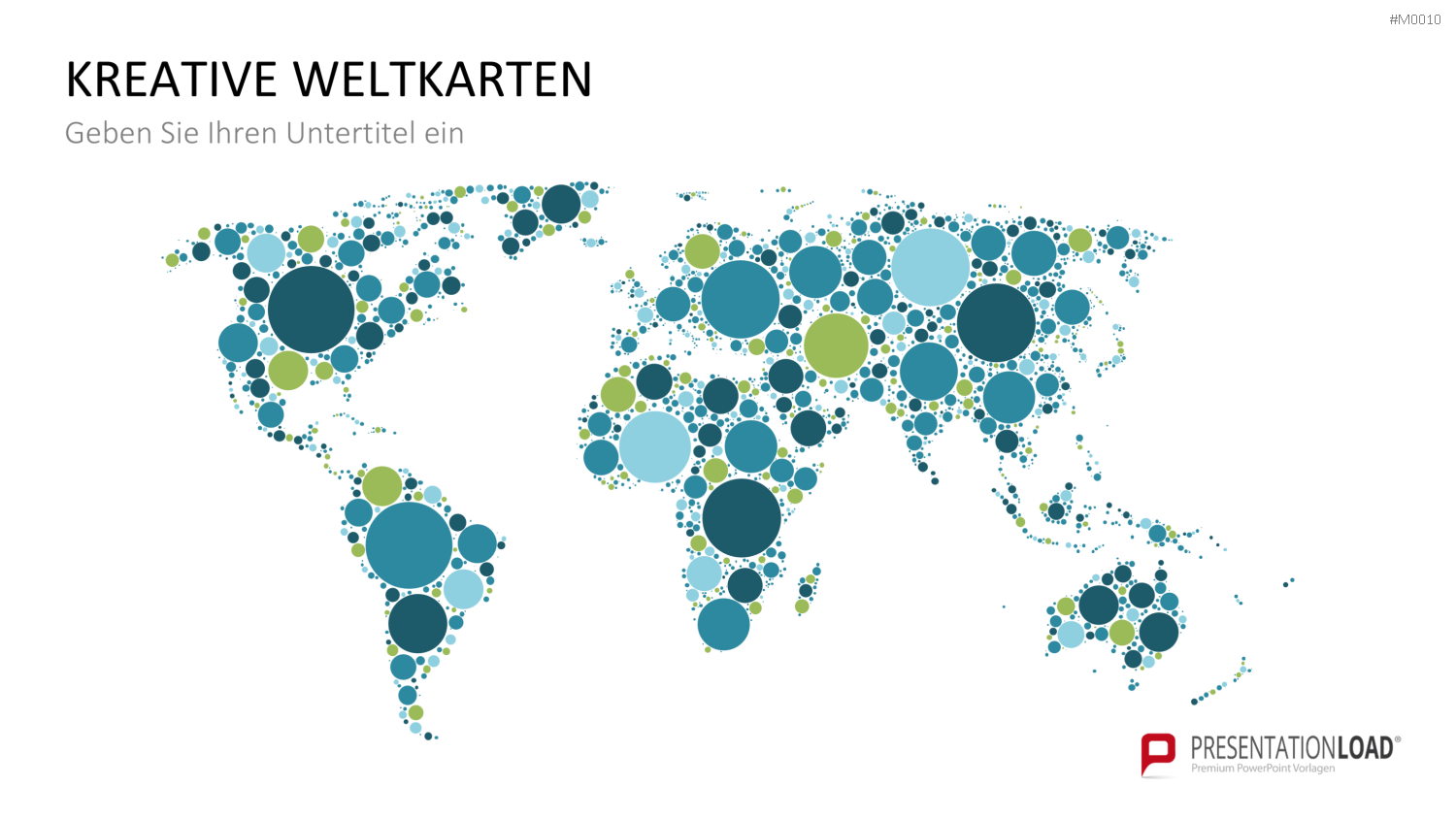 Weltkarte PowerPoint-Vorlage