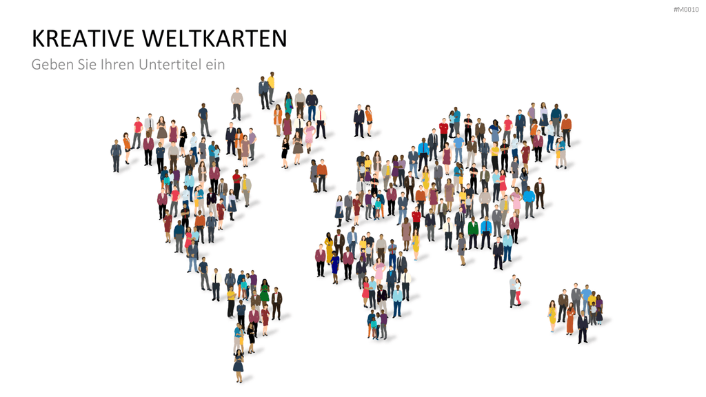 Weltkarte PowerPoint-Vorlage