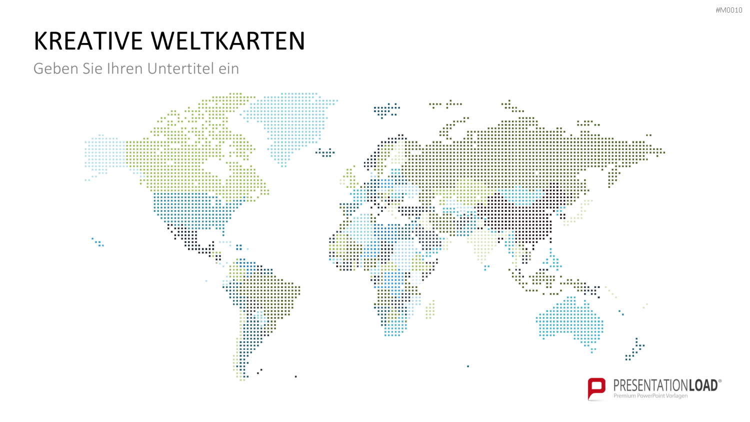 Weltkarte PowerPoint-Vorlage