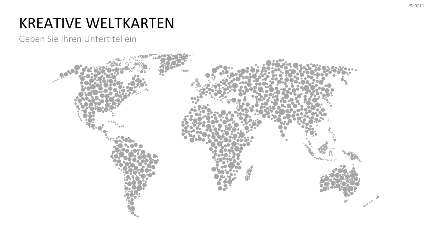 Weltkarte PowerPoint-Vorlage