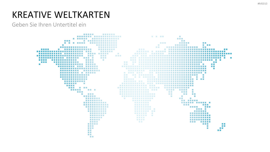 Weltkarte PowerPoint-Vorlage