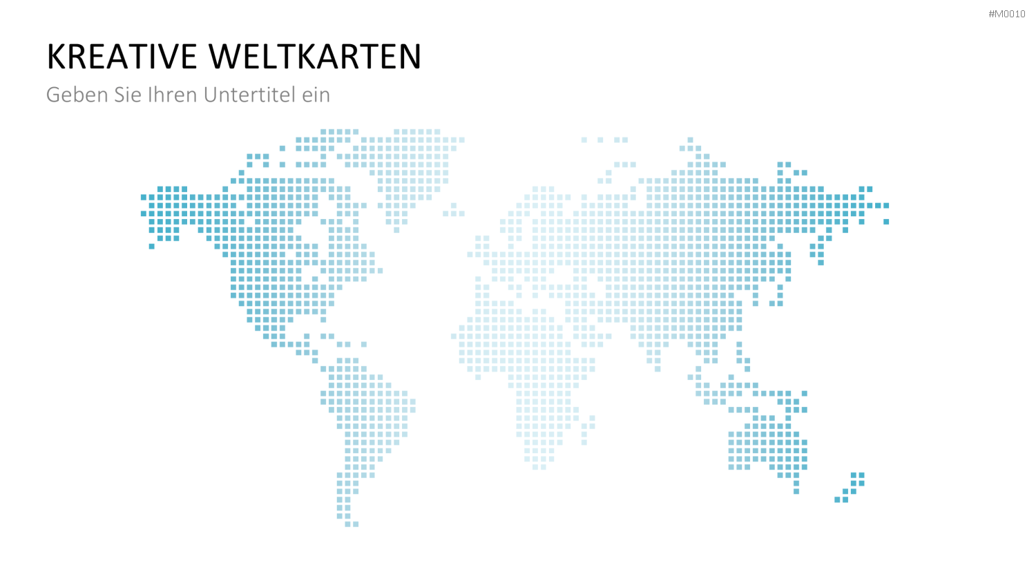Weltkarte PowerPoint-Vorlage