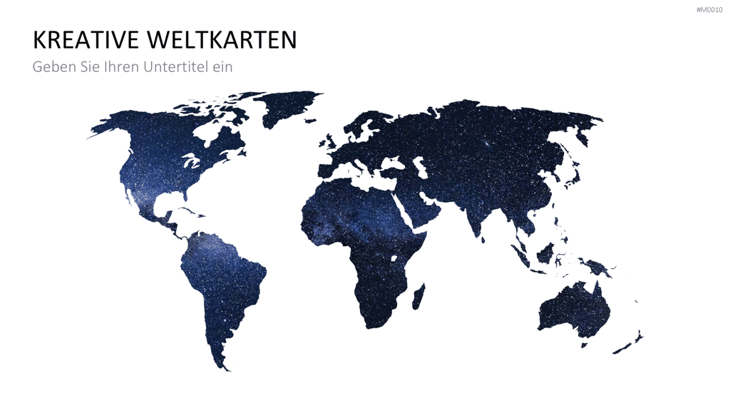 Weltkarte PowerPoint-Vorlage