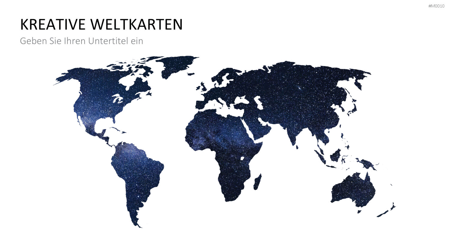 Weltkarte PowerPoint-Vorlage