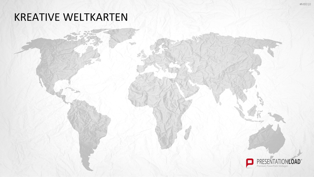 Weltkarte PowerPoint-Vorlage