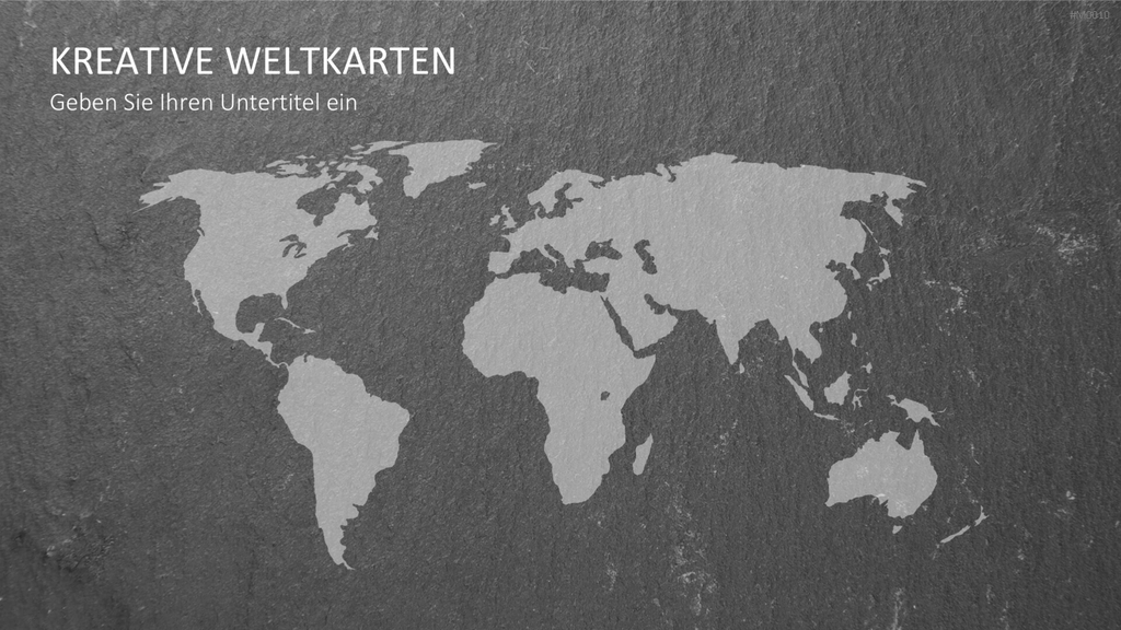 Weltkarte PowerPoint-Vorlage