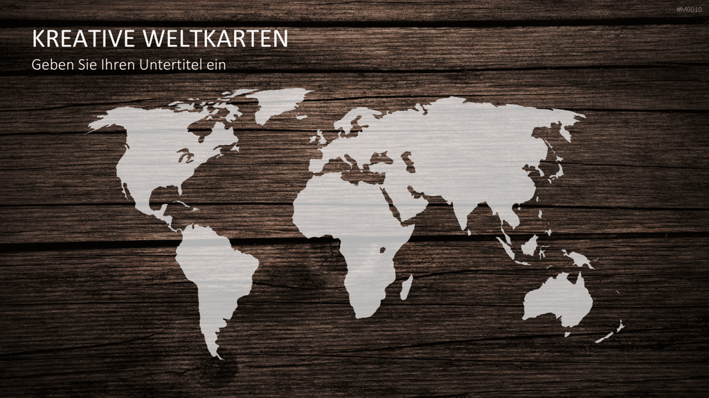Weltkarte PowerPoint-Vorlage