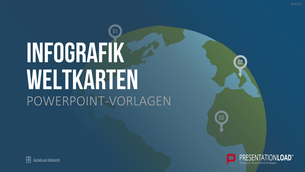 Weltkarte PowerPoint-Vorlage