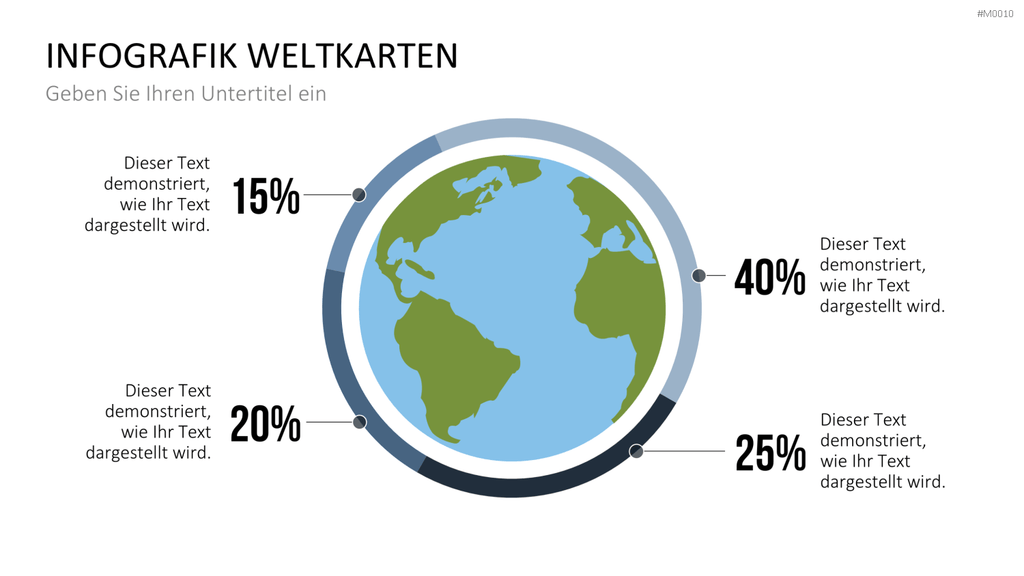 Weltkarte PowerPoint-Vorlage