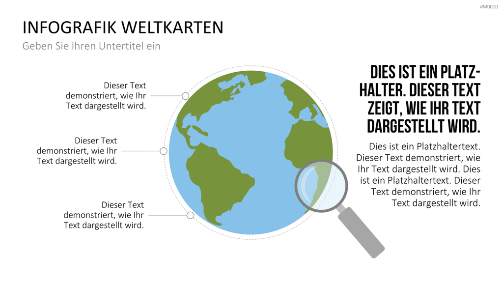 Weltkarte PowerPoint-Vorlage