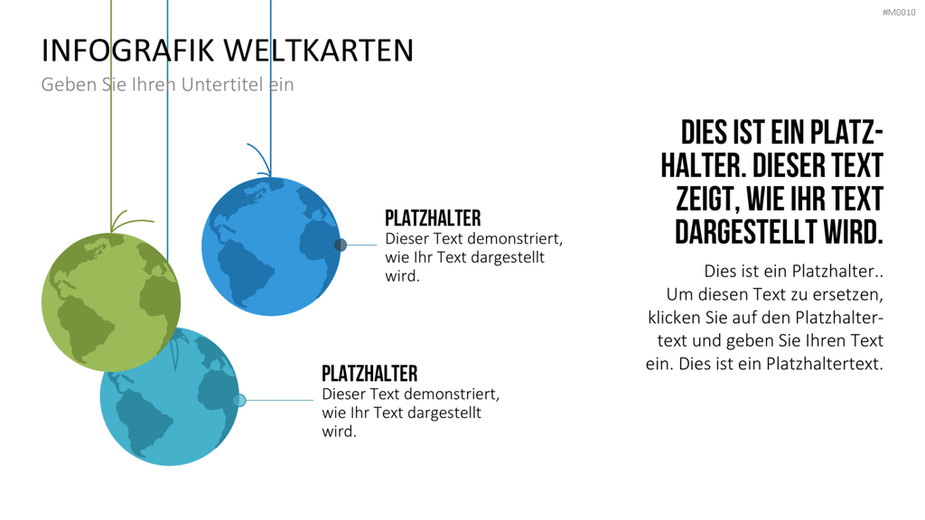 Weltkarte PowerPoint-Vorlage