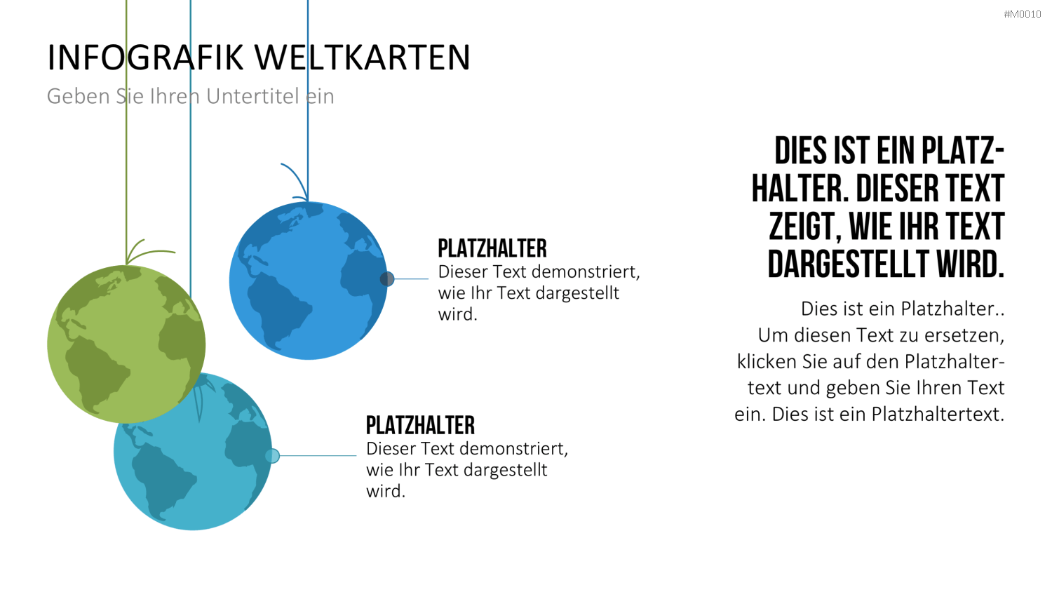 Weltkarte PowerPoint-Vorlage