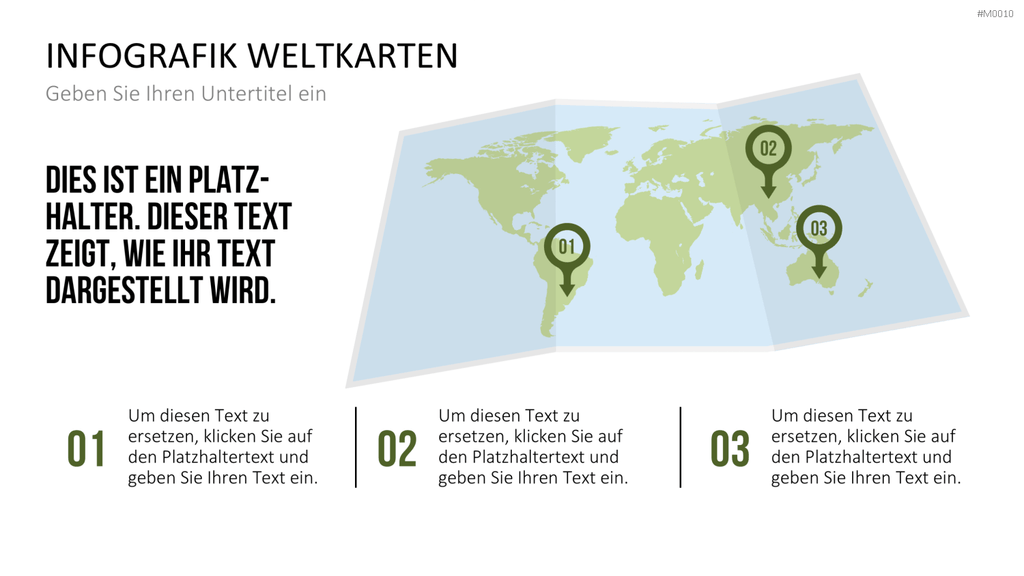 Weltkarte PowerPoint-Vorlage