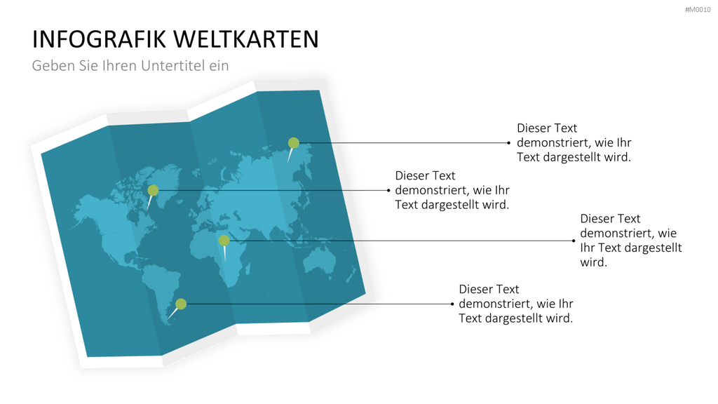 Weltkarte PowerPoint-Vorlage