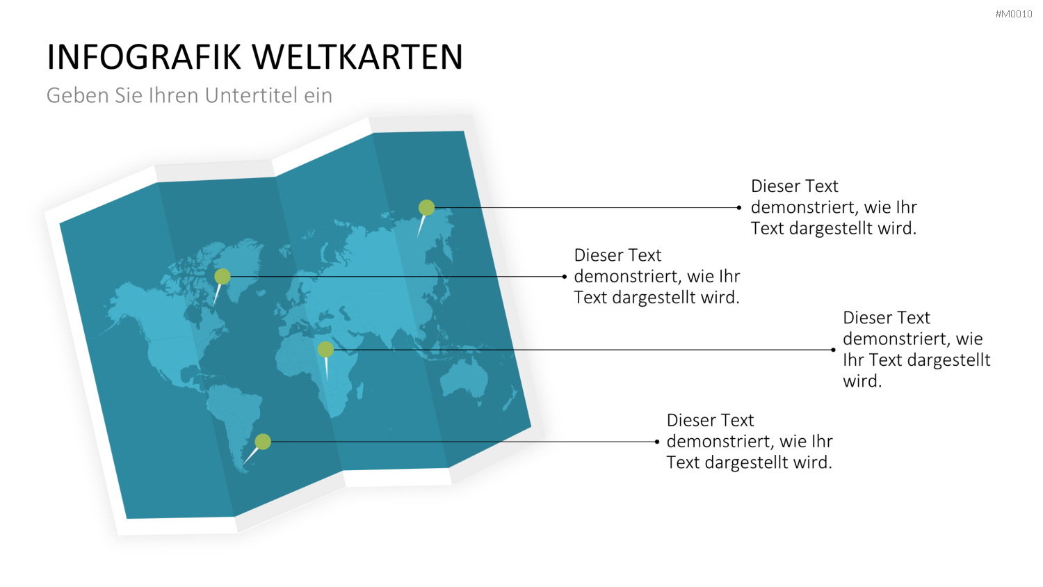 Weltkarte PowerPoint-Vorlage