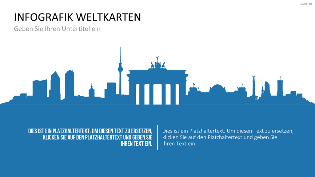 Weltkarte PowerPoint-Vorlage