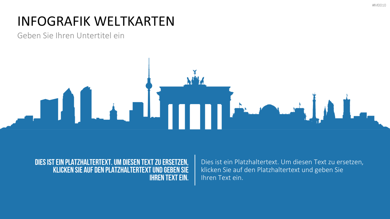 Weltkarte PowerPoint-Vorlage