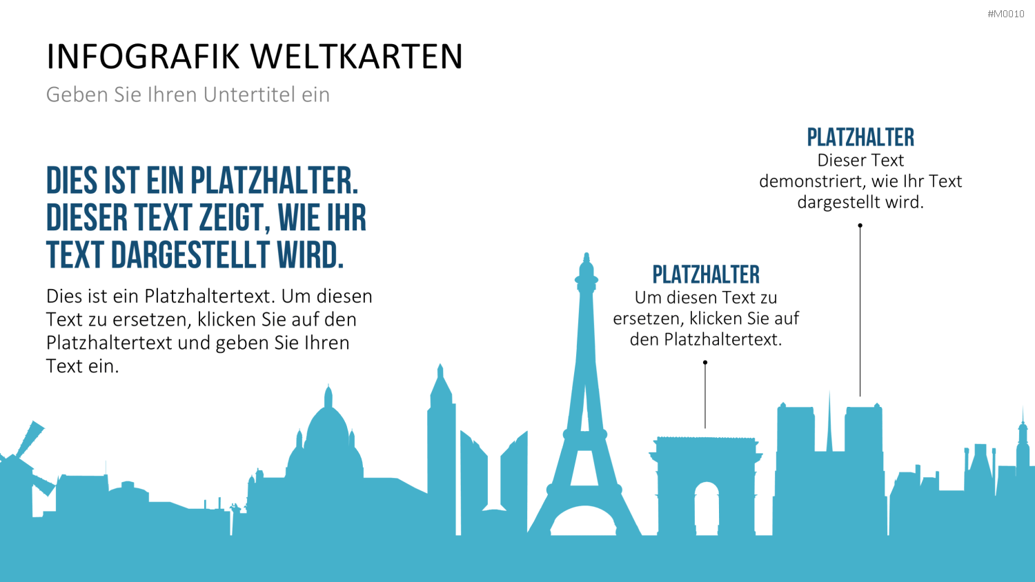 Weltkarte PowerPoint-Vorlage