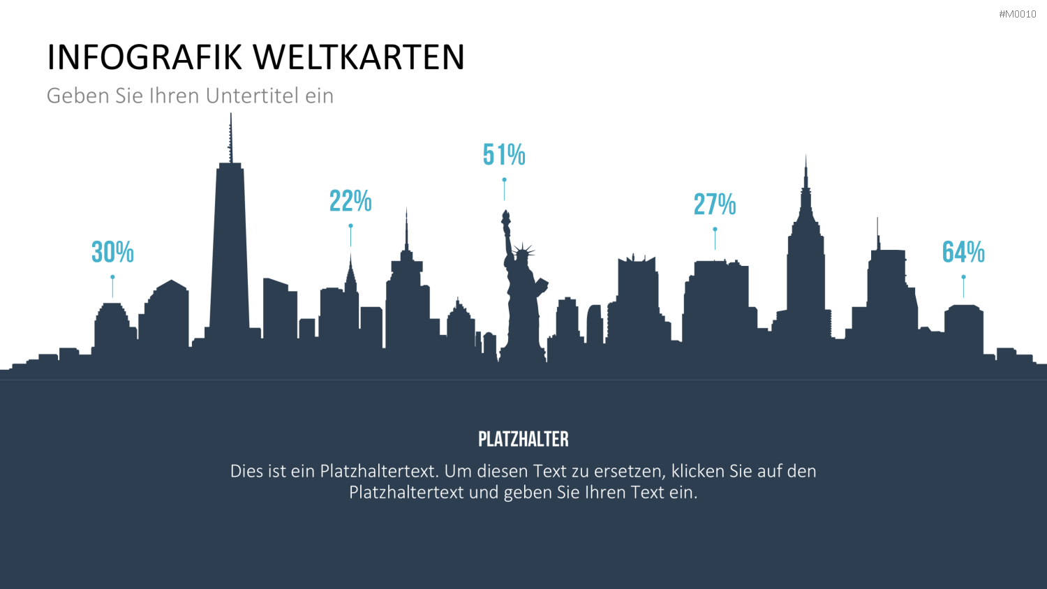 Weltkarte PowerPoint-Vorlage