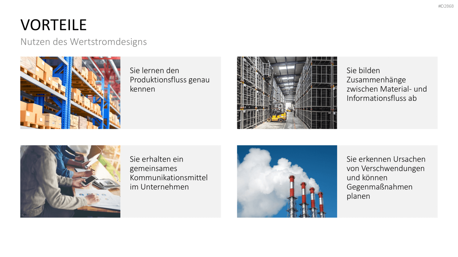 Wertstromdesign PowerPoint-Vorlage