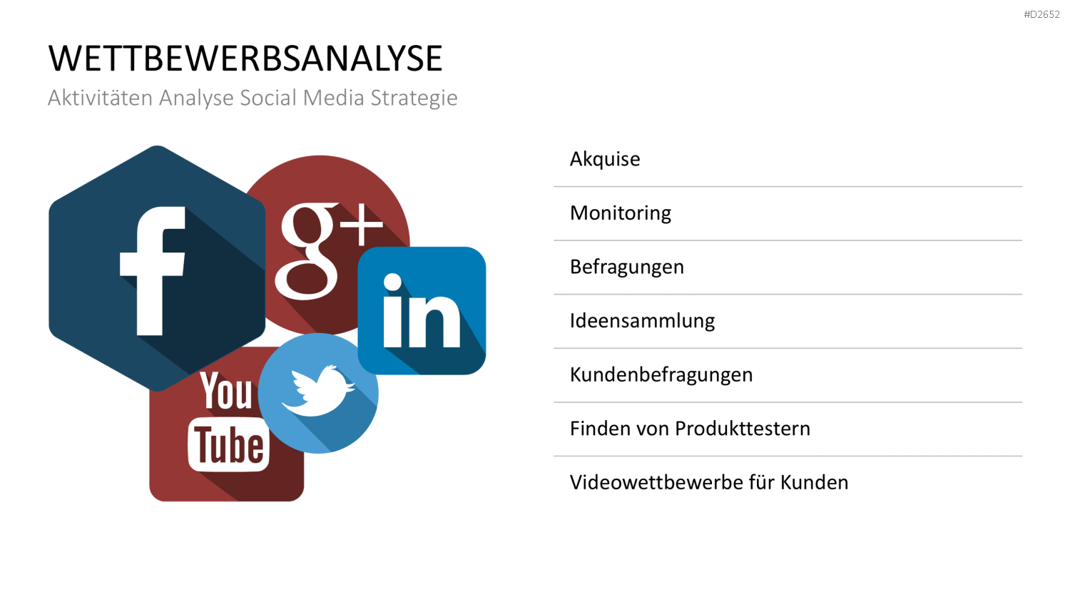 Wettbewerbsanalyse PowerPoint-Vorlage