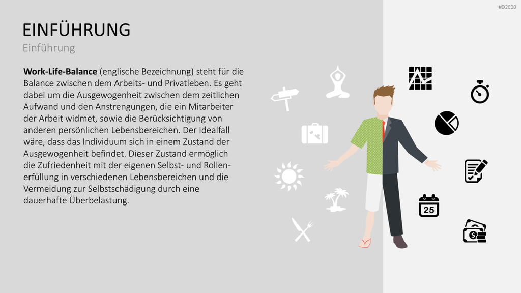 Work-Life-Balance PowerPoint-Vorlage