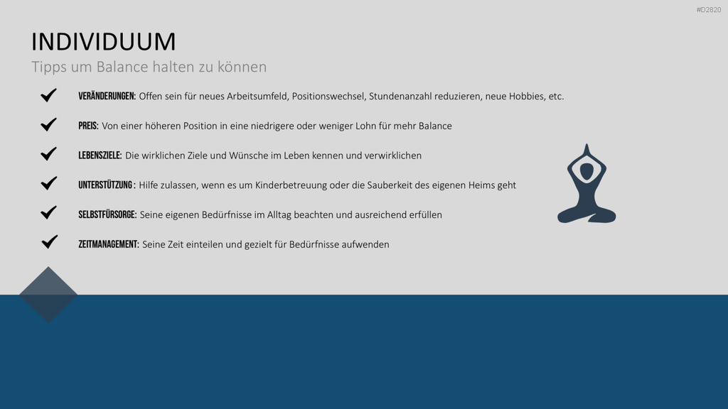 Work-Life-Balance PowerPoint-Vorlage