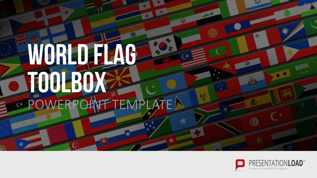 Länder-Flaggen Toolbox PowerPoint-Vorlage