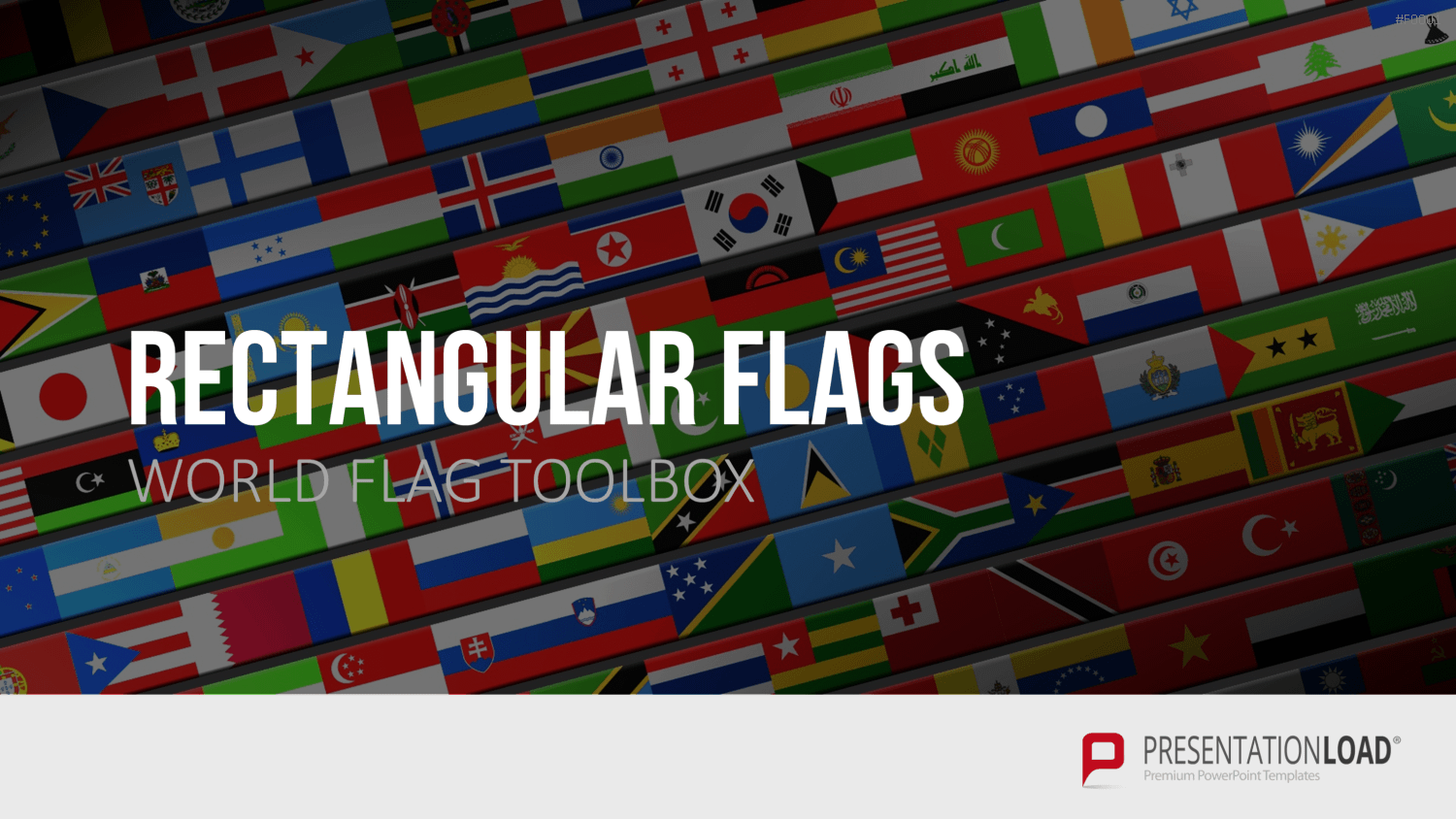 Länder-Flaggen Toolbox PowerPoint-Vorlage
