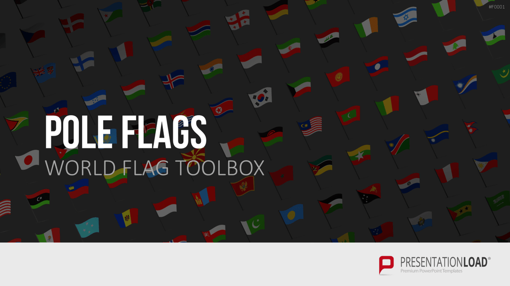 Länder-Flaggen Toolbox PowerPoint-Vorlage
