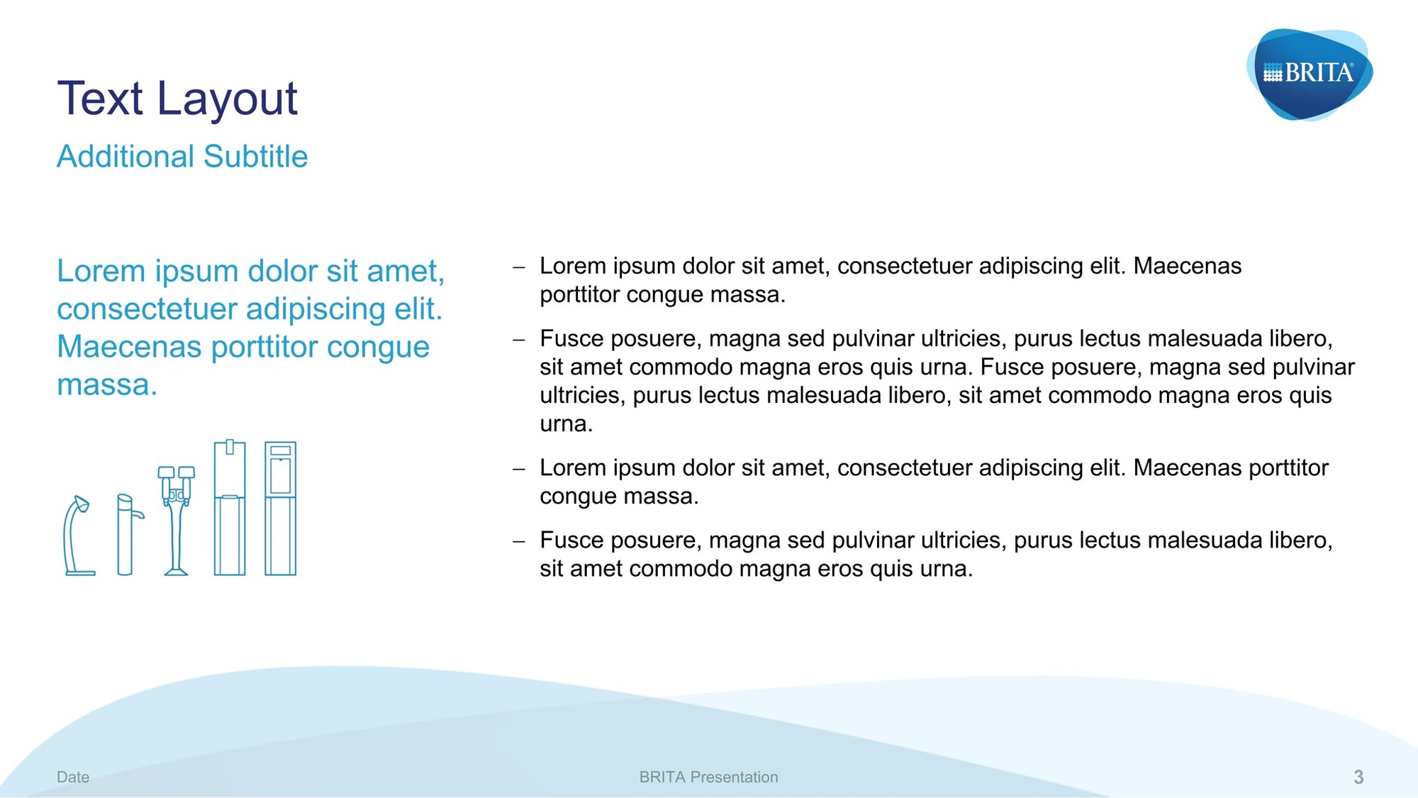 PowerPoint Folie mit Textlayout