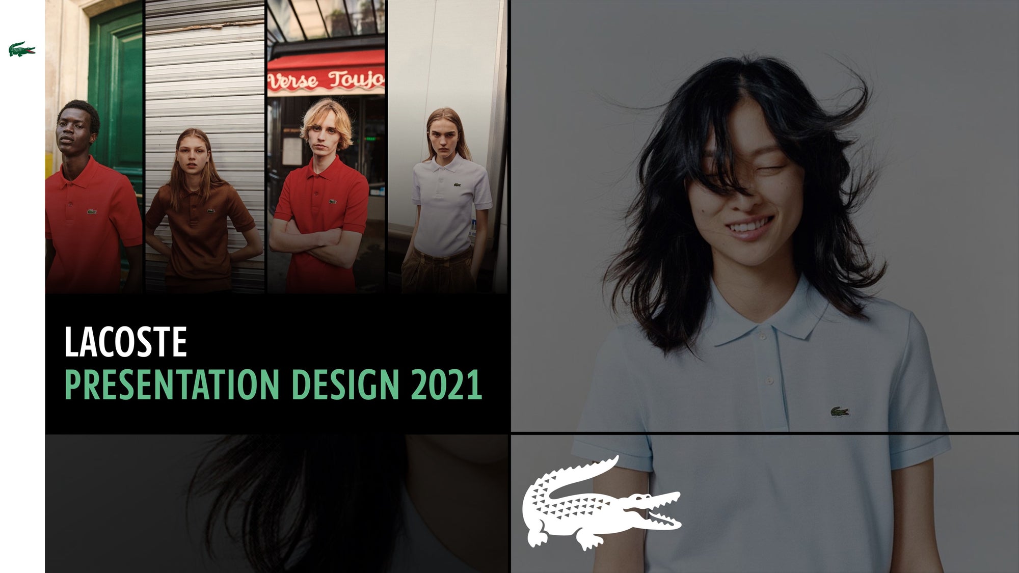 Business-Präsentation mit Lacoste-Design