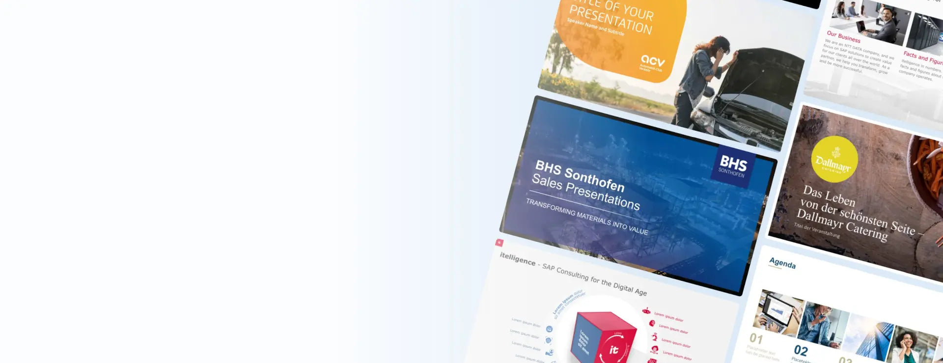 PowerPoint Business-Präsentationsvorlagen Übersicht