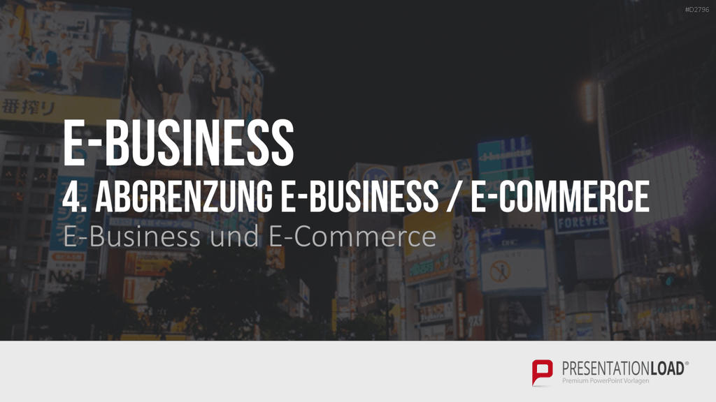 E-Business & E-Commerce PowerPoint-Vorlage