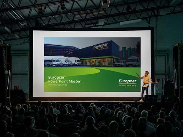 Business-Präsentation mit PowerPoint-Vorlage