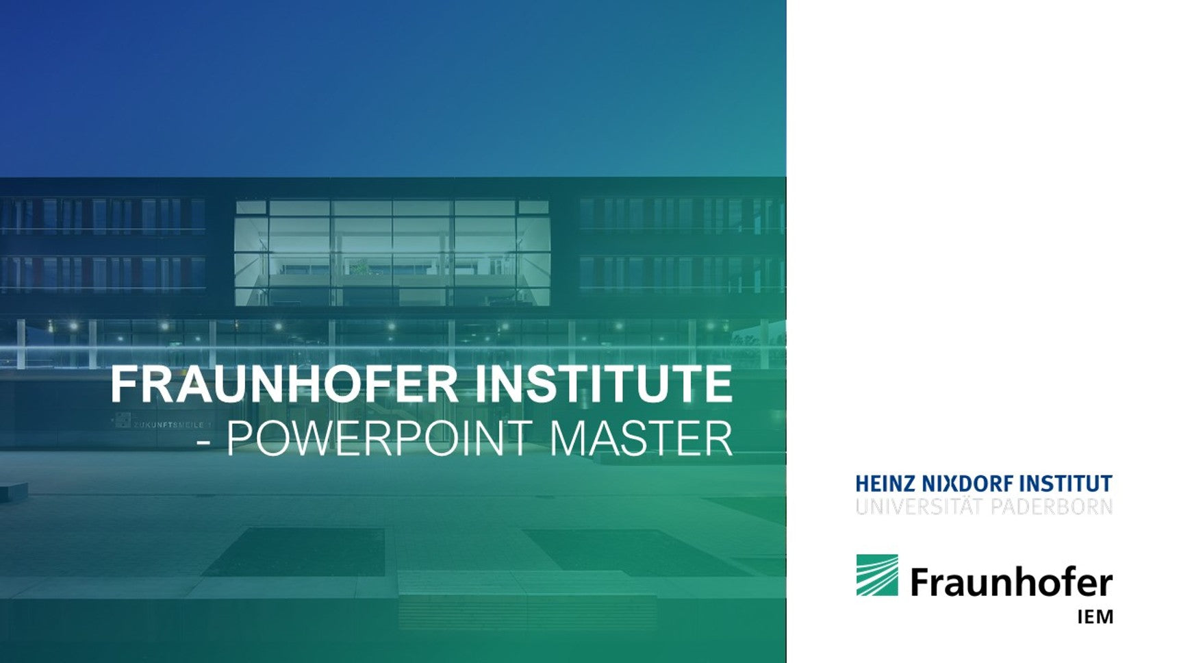 PowerPoint Vorlage Fraunhofer Institut